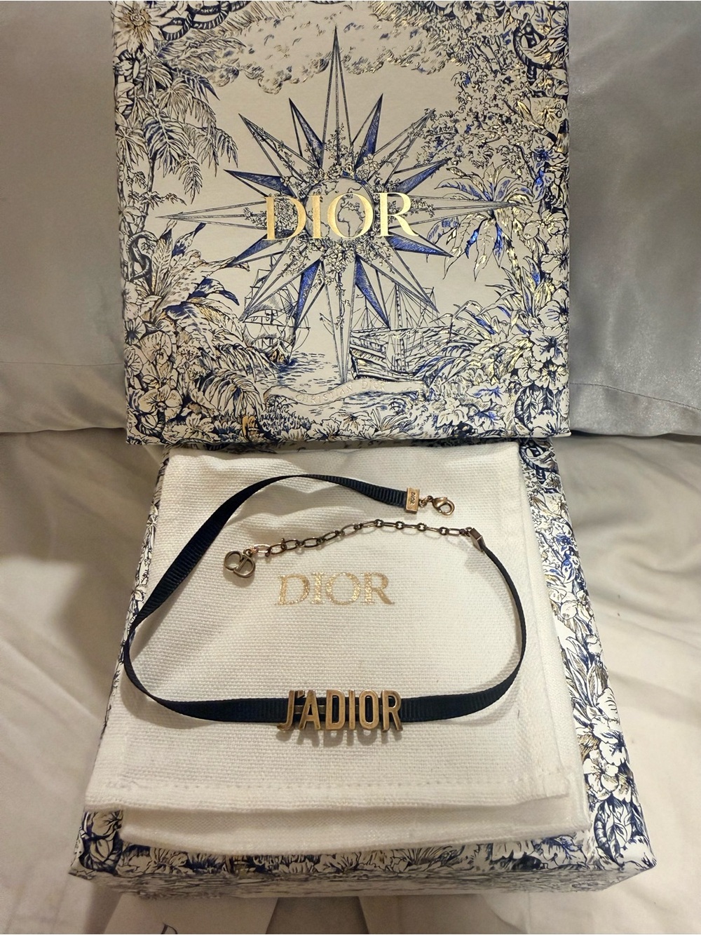 Dior Black and gold J’ADIOR choker necklace